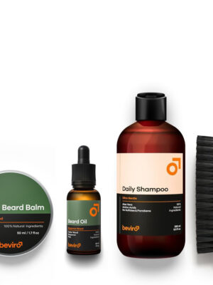 Beviro Complete Beard Set Bergamia Wood