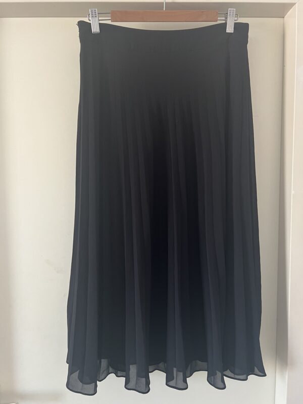 Pleated black skirt