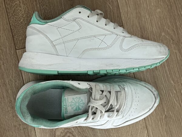 Reebok white and green