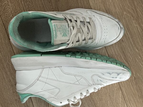 Reebok white and green